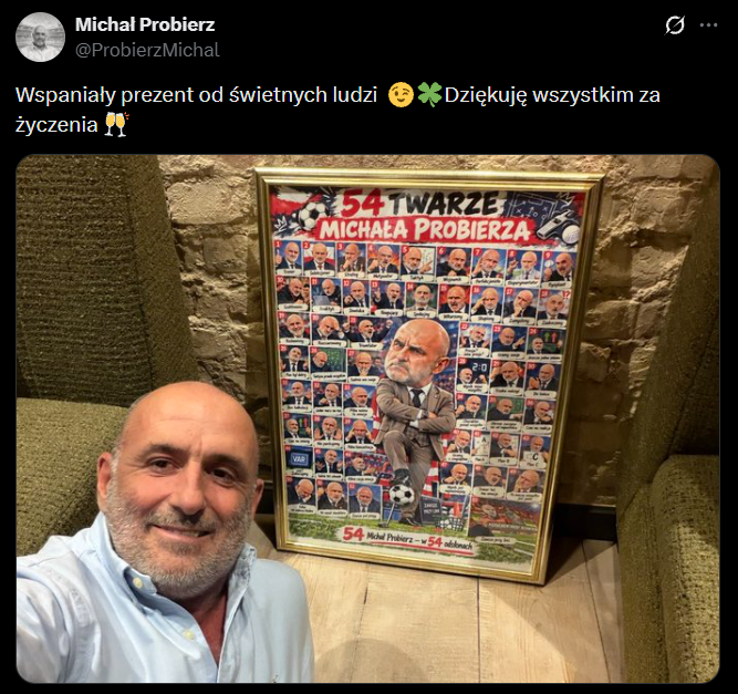 Oto PREZENT jaki dostał Michał Probierz na swoje 54 urodziny!